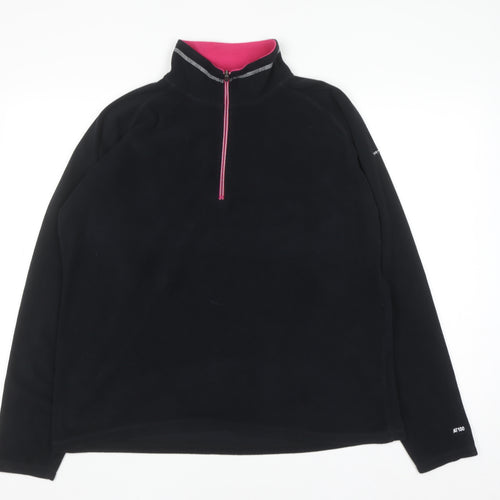Trespass Women’s Black 3XL Half Zip Fleece Sweatshirt