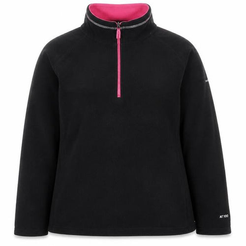 Trespass Women’s Black 3XL Half Zip Fleece Sweatshirt