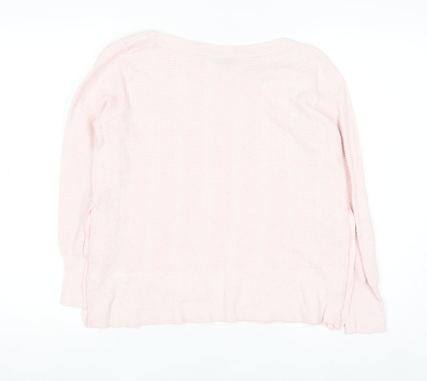 Marks and Spencer Per Una Women’s Pink Knit Button Jumper Size 12