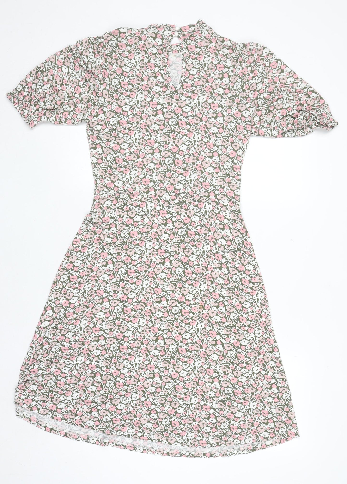 Marks and Spencer Women’s Multicoloured Floral A-Line Knee Length Dress Size 8