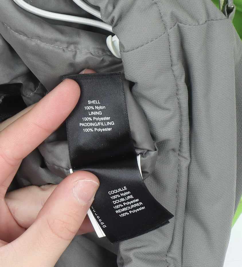 Quiksilver Women's White Green Grey Waterproof Ski Jacket Size S