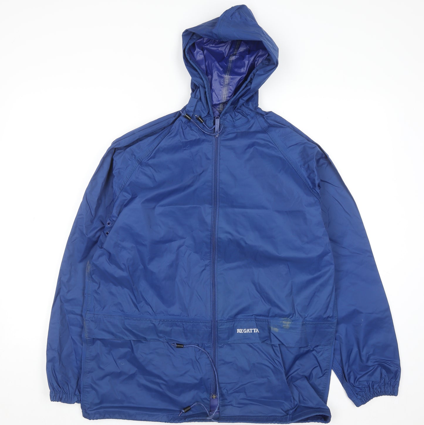Regatta Men's Blue Waterproof Hooded Rain Jacket S