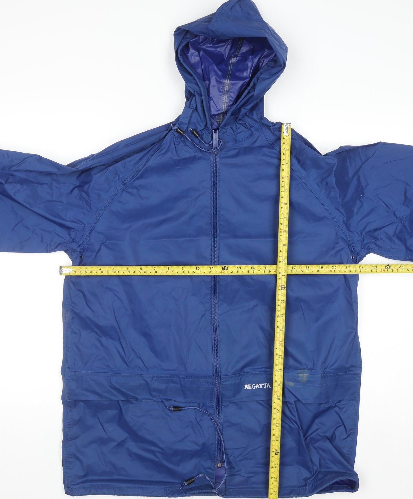 Regatta Men's Blue Waterproof Hooded Rain Jacket S