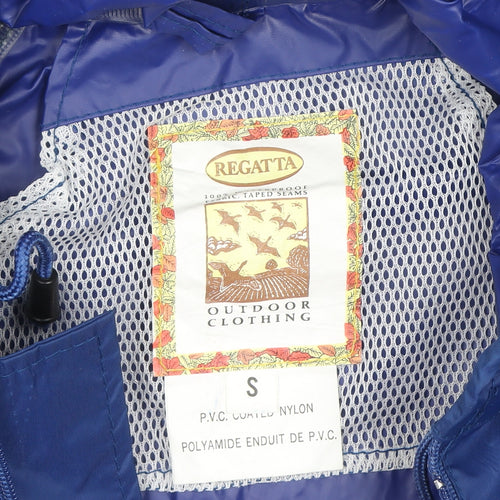 Regatta Men's Blue Waterproof Hooded Rain Jacket S