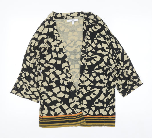 Next Womens Multicoloured Geometric Cardigan Small Viscose Blend