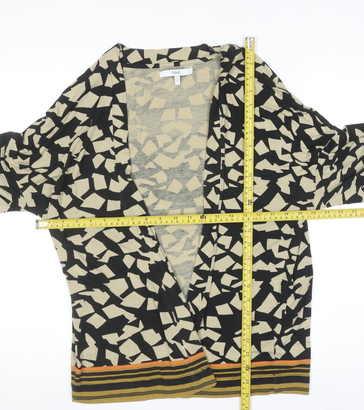 Next Womens Multicoloured Geometric Cardigan Small Viscose Blend