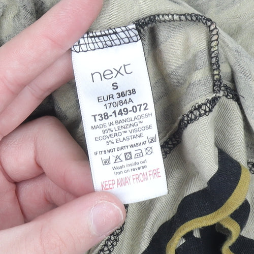 Next Womens Multicoloured Geometric Cardigan Small Viscose Blend