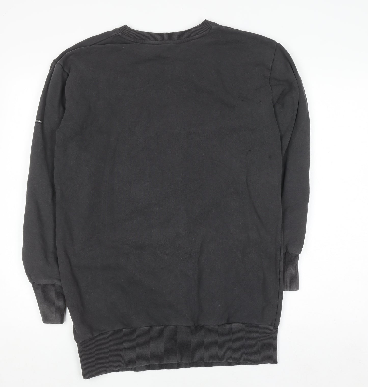 Superdry Womens Black Graphic Pullover Sweatshirt UK 10