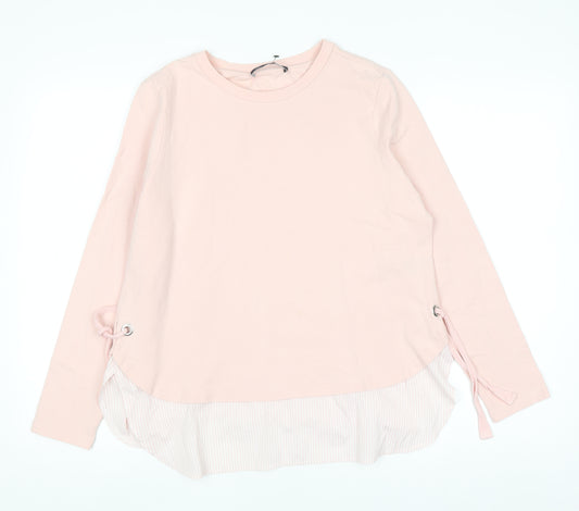 Marks and Spencer Women’s Pink Long Sleeve Crew Neck Blouse Size 14