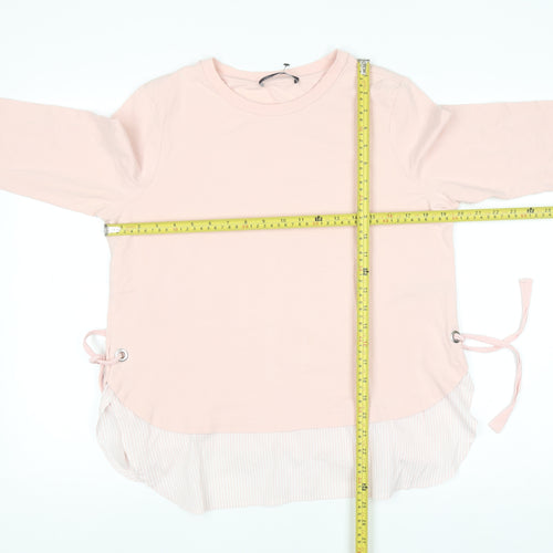 Marks and Spencer Women’s Pink Long Sleeve Crew Neck Blouse Size 14
