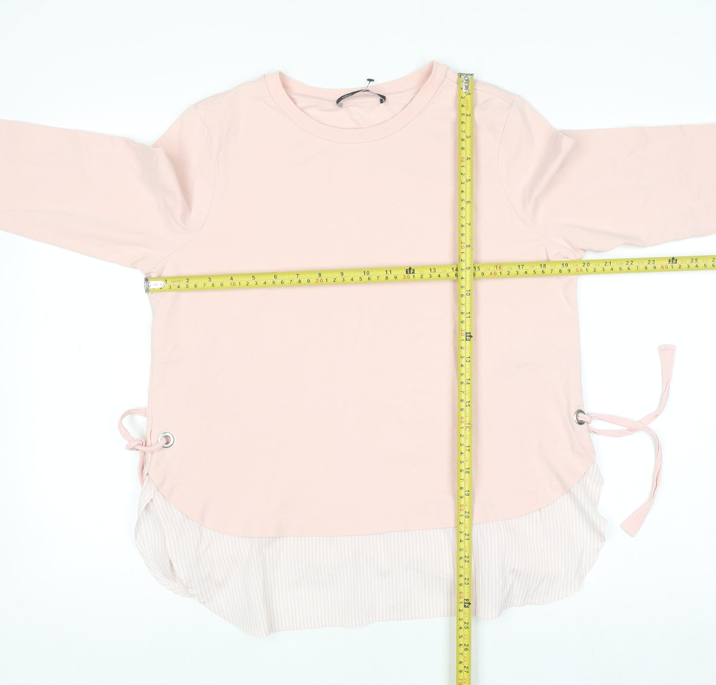 Marks and Spencer Women’s Pink Long Sleeve Crew Neck Blouse Size 14