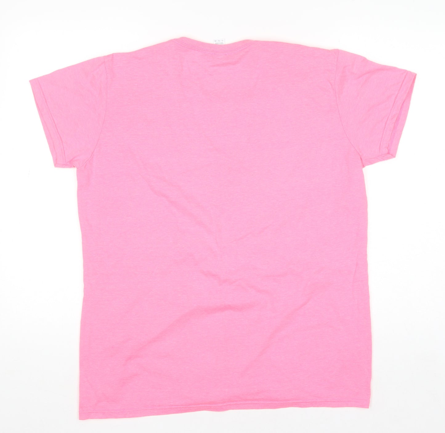 Anvil Womens Pink Graphic T-Shirt XL Short Sleeve Crew Neck