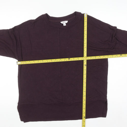 Next Men's Purple Crew Neck Pullover Jumper Size M