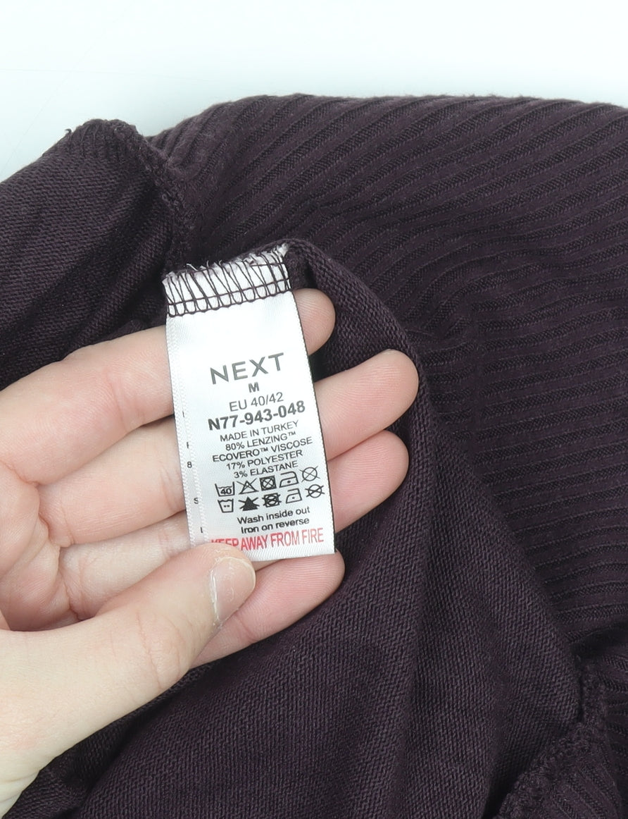 Next Men's Purple Crew Neck Pullover Jumper Size M