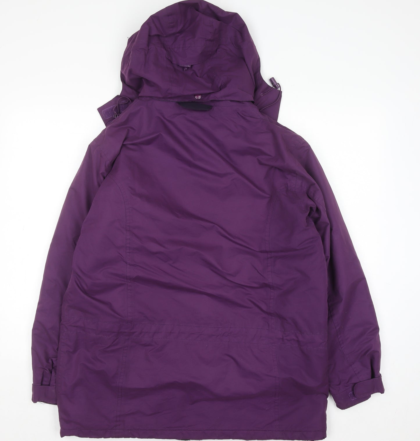 Arctic Storm Womens Purple Hooded Waterproof Anorak Jacket UK 14