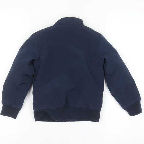 Levi's Boys Blue Bomber Jacket Size 4 Years Lined Polyester Zip-Up