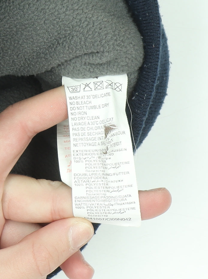 Levi's Boys Blue Bomber Jacket Size 4 Years Lined Polyester Zip-Up