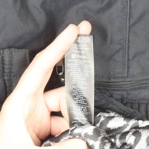 Marks and Spencer Per Una Women’s Black L Hooded Parka Coat Water Resistant