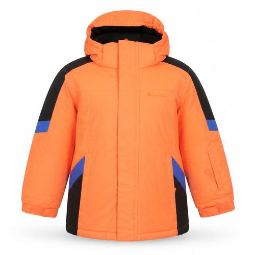 Mountain Warehouse Boys Orange 5-6 Years Ski Jacket Hooded Waterproof Winter Coat