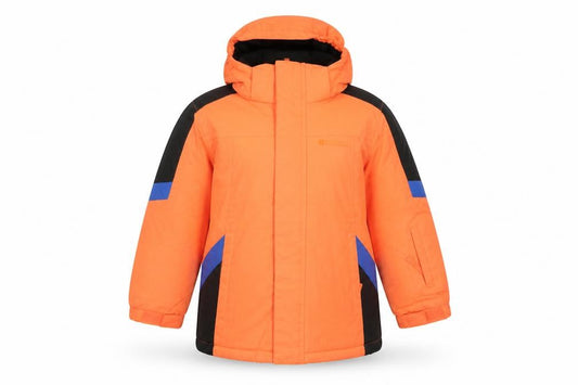 Mountain Warehouse Boys Orange 5-6 Years Ski Jacket Hooded Waterproof Winter Coat