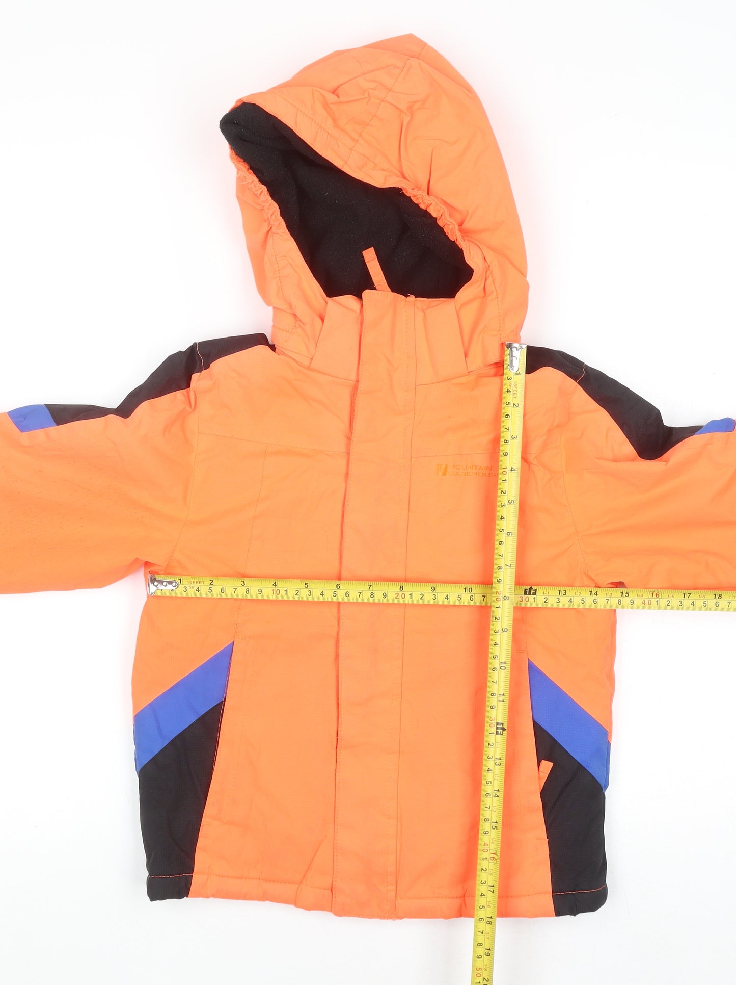 Mountain Warehouse Boys Orange 5-6 Years Ski Jacket Hooded Waterproof Winter Coat