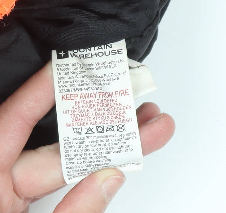 Mountain Warehouse Boys Orange 5-6 Years Ski Jacket Hooded Waterproof Winter Coat