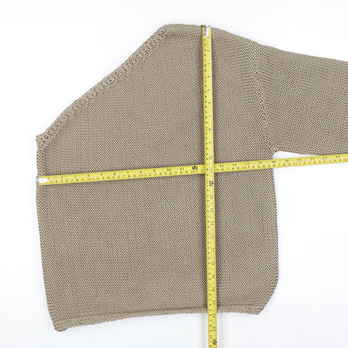 Marks and Spencer Women’s Beige Knit Pullover Jumper Medium