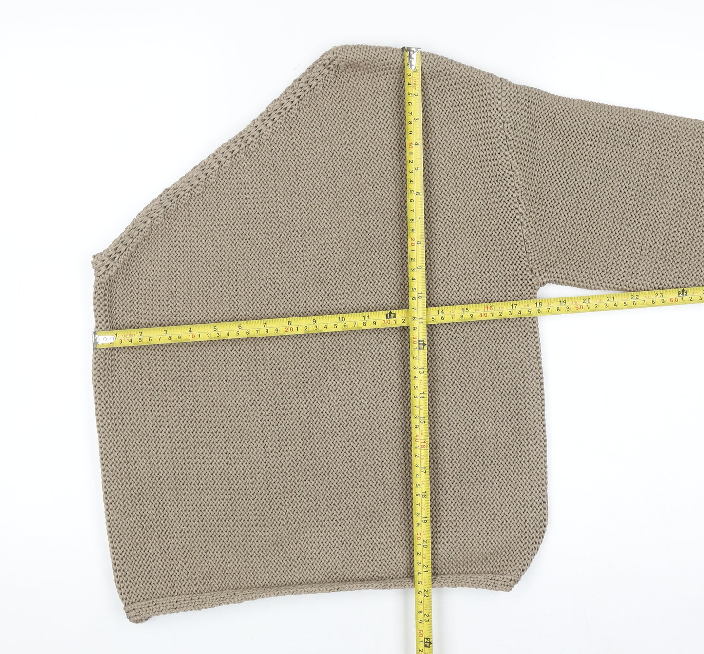 Marks and Spencer Women’s Beige Knit Pullover Jumper Medium