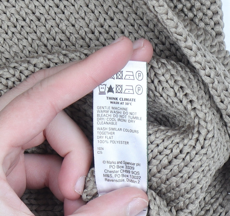 Marks and Spencer Women’s Beige Knit Pullover Jumper Medium