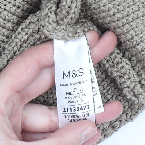 Marks and Spencer Women’s Beige Knit Pullover Jumper Medium