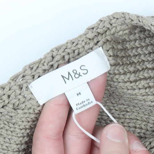 Marks and Spencer Women’s Beige Knit Pullover Jumper Medium