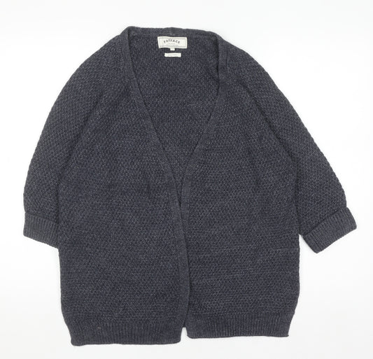 FatFace Women's Blue Knit Open Front Cardigan Size 12