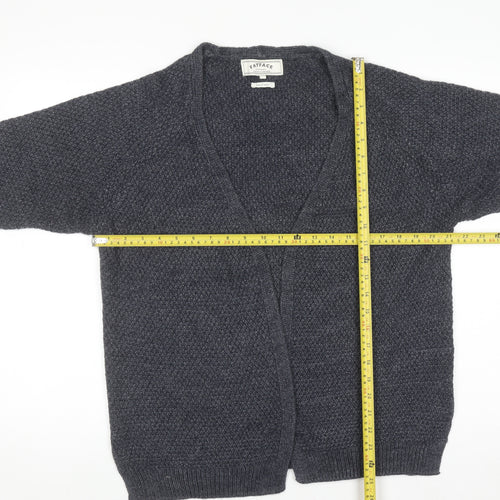 FatFace Women's Blue Knit Open Front Cardigan Size 12