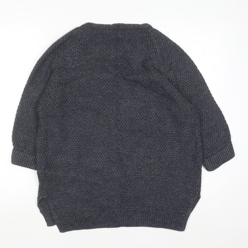 FatFace Women's Blue Knit Open Front Cardigan Size 12