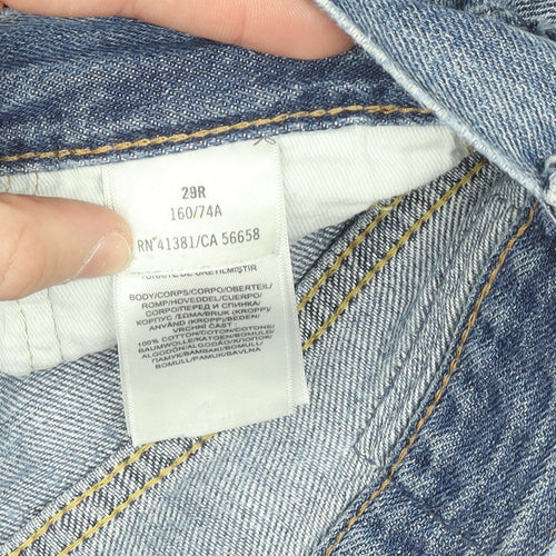 Polo Women’s Blue Denim Straight Leg Jeans Size 29R Cotton
