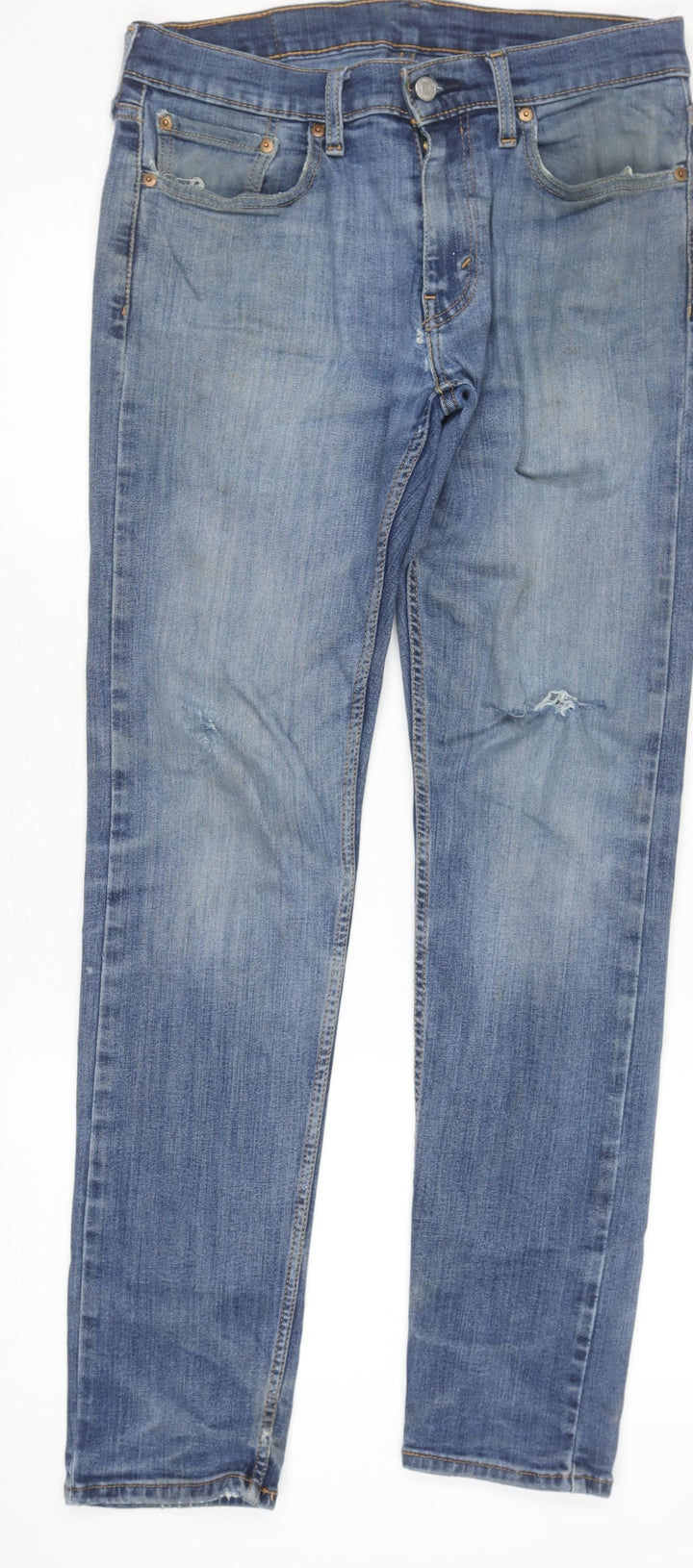 Levi's Women's Blue Denim Skinny Jeans W30 L34 Cotton Blend