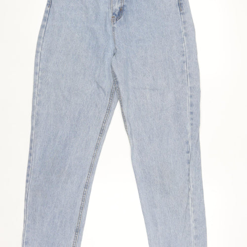 Missguided Women's Blue High Rise Relaxed Tapered Denim Jeans Size 10