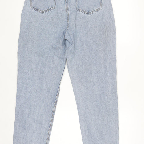 Missguided Women's Blue High Rise Relaxed Tapered Denim Jeans Size 10