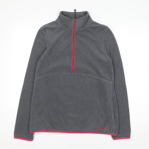 Peter Storm Women's Grey 1/2 Zip Fleece Pullover Size 14
