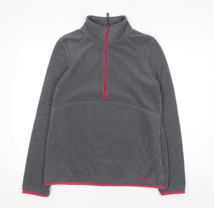 Peter Storm Women's Grey 1/2 Zip Fleece Pullover Size 14