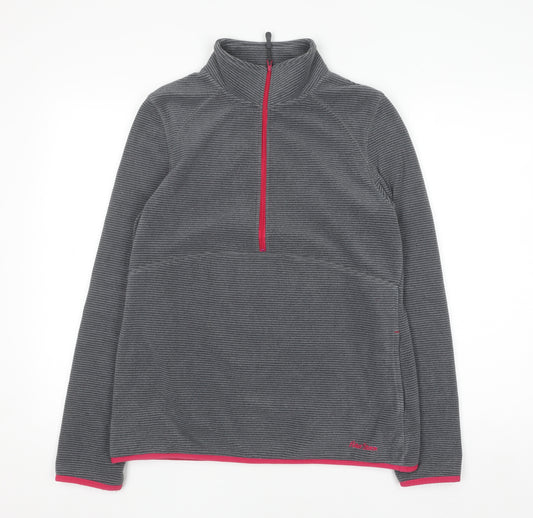 Peter Storm Women's Grey 1/2 Zip Fleece Pullover Size 14