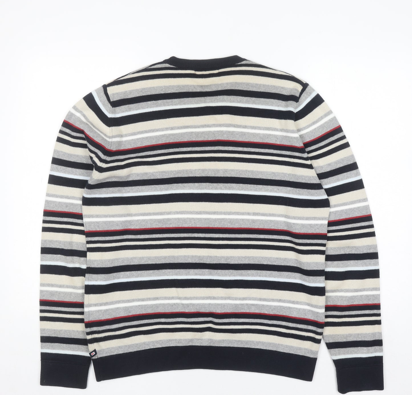 Marks and Spencer Men’s Multicoloured Striped Cotton Jumper Small