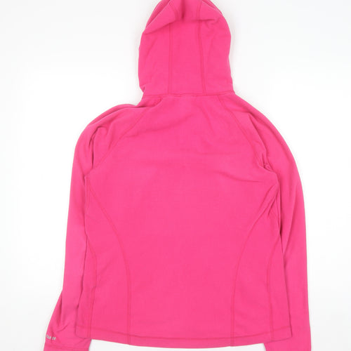 The North Face Womens Pink Full Zip Fleece Hoodie Size L