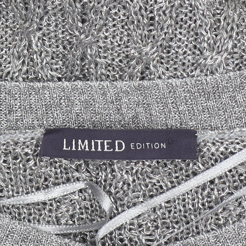 Marks and Spencer Women’s Silver Cable-Knit Pullover Jumper Size 18