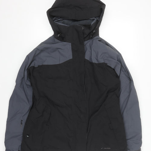 Mountainlife Women's Black Size 14 Hooded Ski Jacket