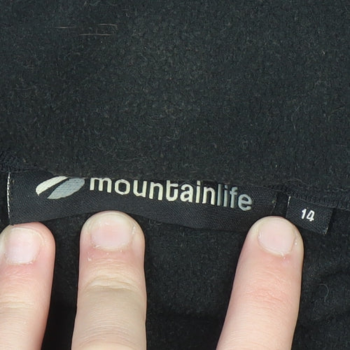 Mountainlife Women's Black Size 14 Hooded Ski Jacket