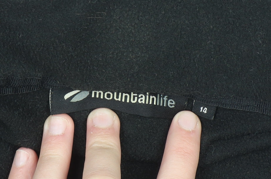 Mountainlife Women's Black Size 14 Hooded Ski Jacket