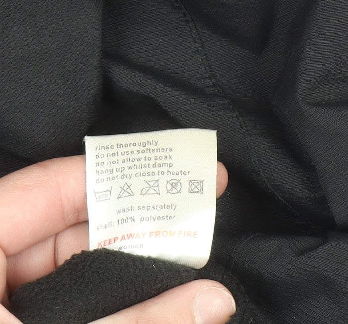 Mountainlife Women's Black Size 14 Hooded Ski Jacket