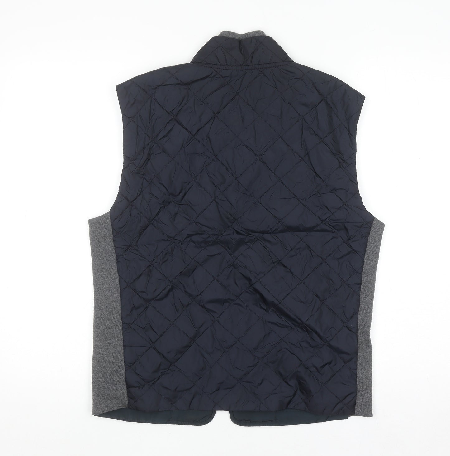 Banana Republic Men's Blue Quilted Waistcoat Size S Full Zip Nylon