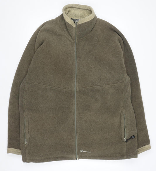 Outdoorscene Men's Green 2XL Fleece Full Zip Jacket